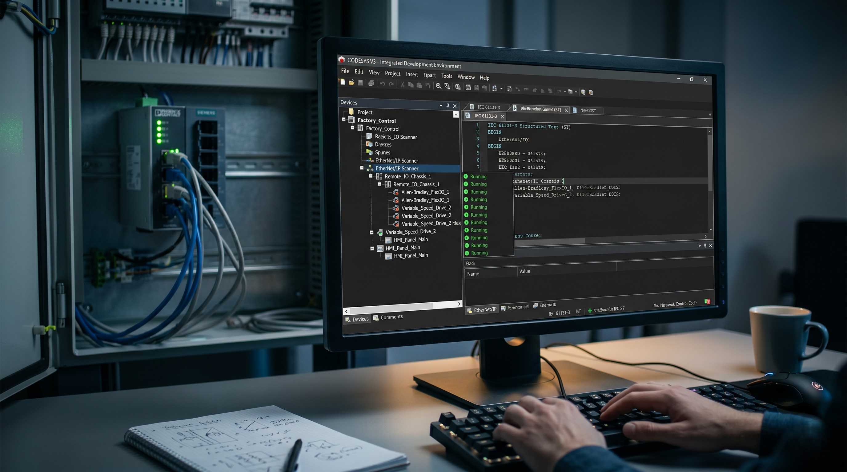 EtherNet/IP CODESYS tutorial paso a paso